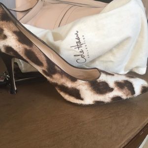 Cole Haan Collection cheetah print stilettos